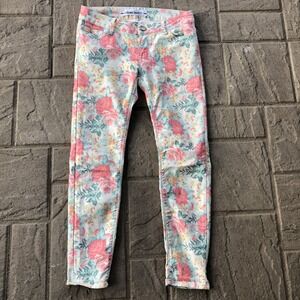 Etienne‎ Marcel Jeans 27 Floral Skinny Ankle Cotton Blend Lightweight Denim